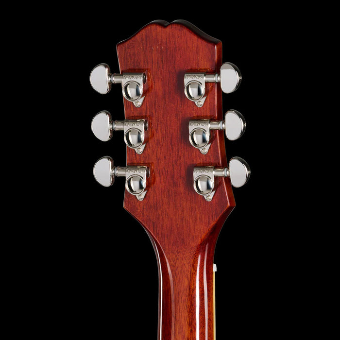 Epiphone Les Paul Standard 60s Figured Iced Tea Burst Headstock Back 