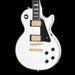 Epiphone Les Paul Custom Alpine White Front Crop