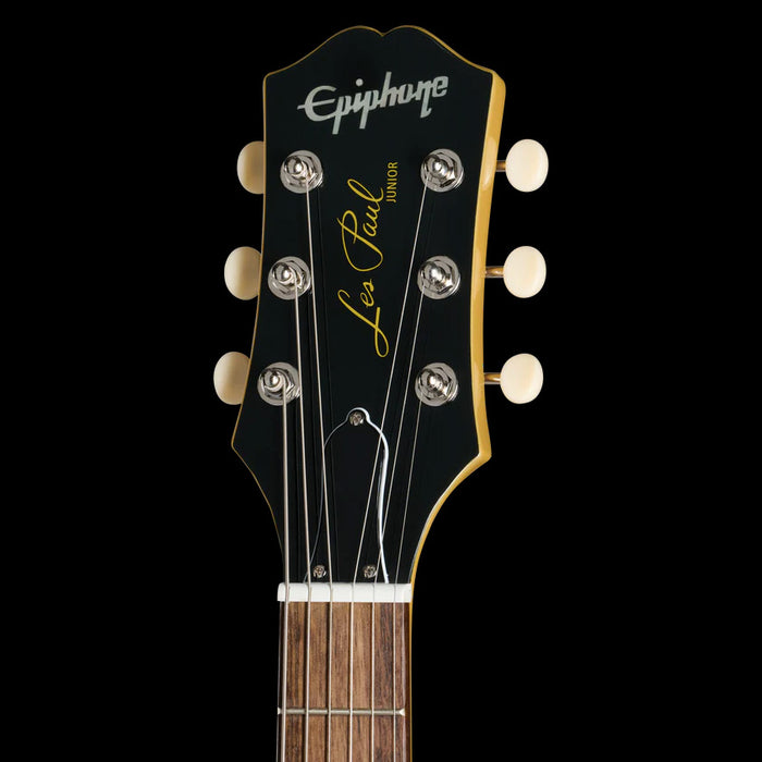 Epiphone Les Paul Junior TV Yellow Headstock Front