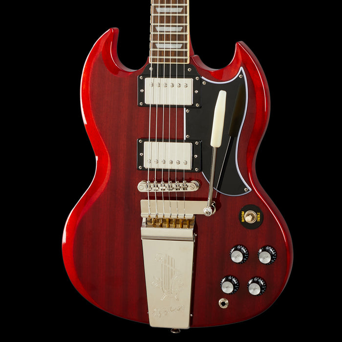 Epiphone SG Standard 61 Maestro Vibrola Vintage Cherry Electric Gui Truetone Music