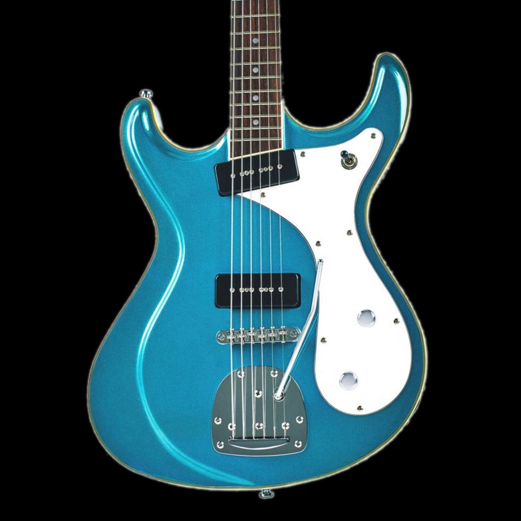 Eastwood Sidejack Deluxe Baritone - Metallic Blue — Truetone Music