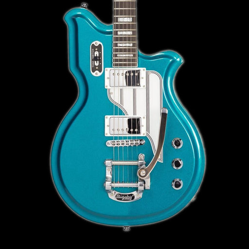 Eastwood Airline Map Deluxe With Bigsby Electric Guitar - Metallic Blue