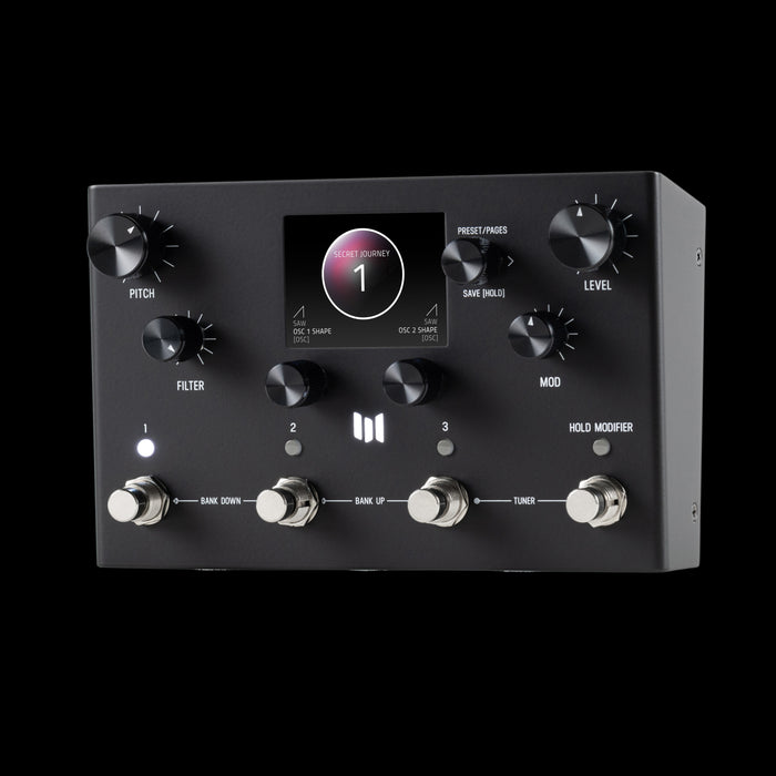 Meris Enzo X Limited Edition Multi-Voice Synthesizer Pedal - Matte Finish Front Angle