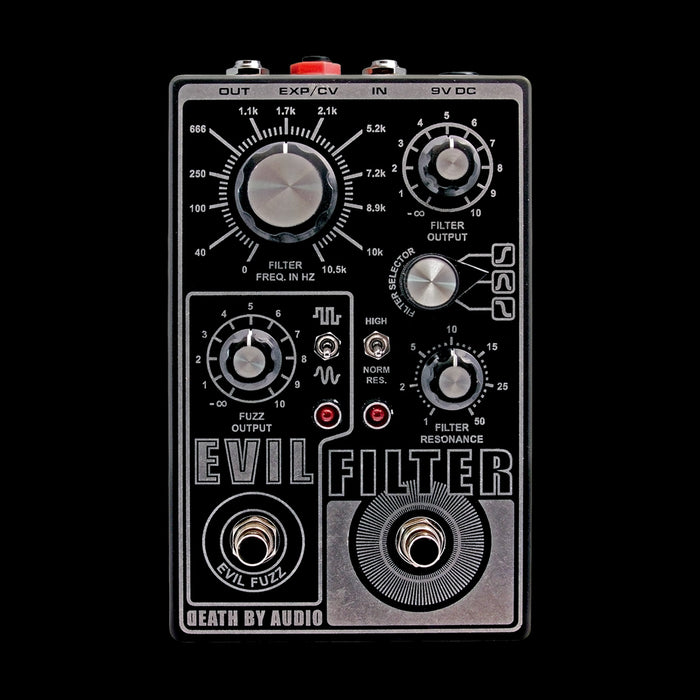 guitar filter pedal Death By Audio Evil Filter Octave Filter And Fuzz Guitar Pedal — Truetone Music