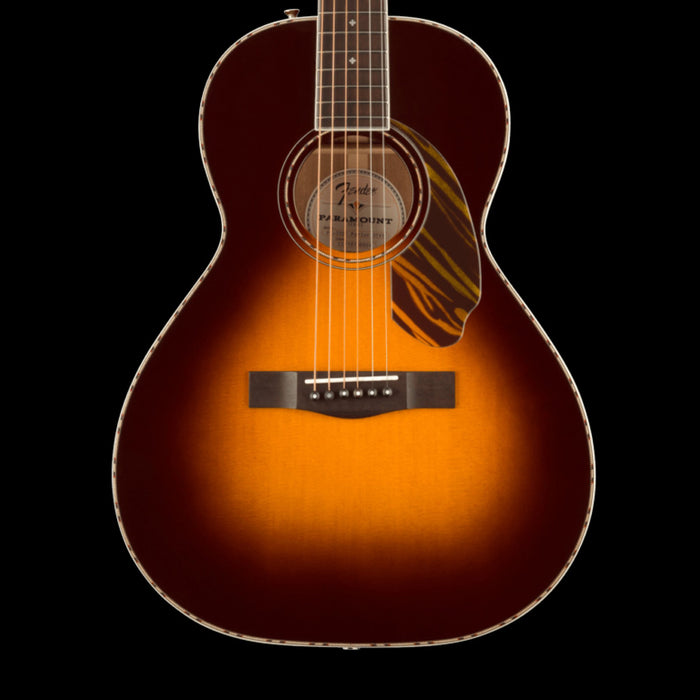 Fender PO-220E Orchestra 3-Tone Vintage Sunburst Acoustic Guitar with Case - Demo