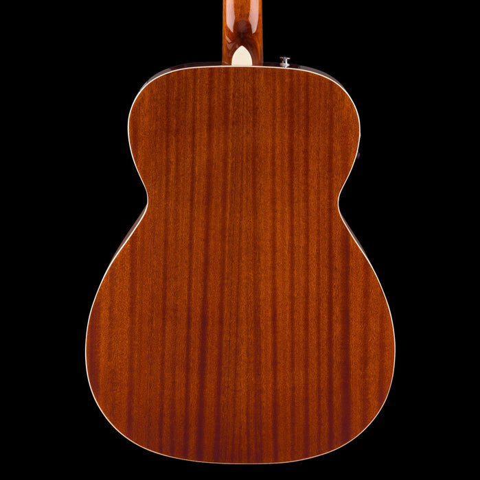 Fender California Standard Monterey E Natural Sapele Acoustic Electric Guitar Back Crop