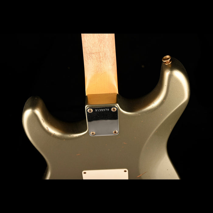 Fender Custom Shop Masterbuilt David Brown 1963 Stratocaster Journeyman Relic Brazilian Rosewood Super Faded Sage Green Metallic