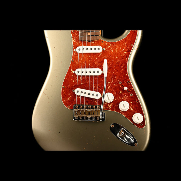 Fender Custom Shop Masterbuilt David Brown 1963 Stratocaster Journeyman Relic Brazilian Rosewood Super Faded Sage Green Metallic