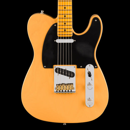 Fender American Ultra Luxe Vintage '50s Telecaster Butterscotch Blonde Electric Guitar Front Crop