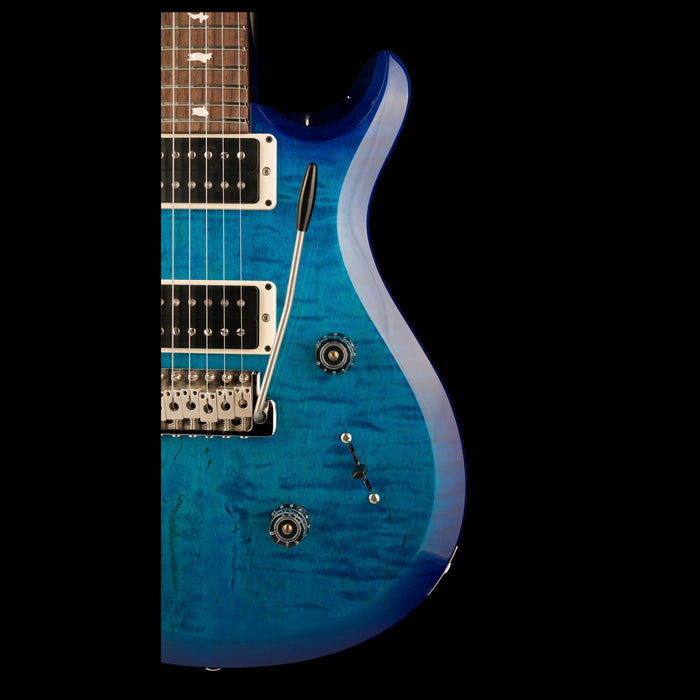 PRS S2 Custom 24 Pattern Thin Neck Lake Blue Body Left