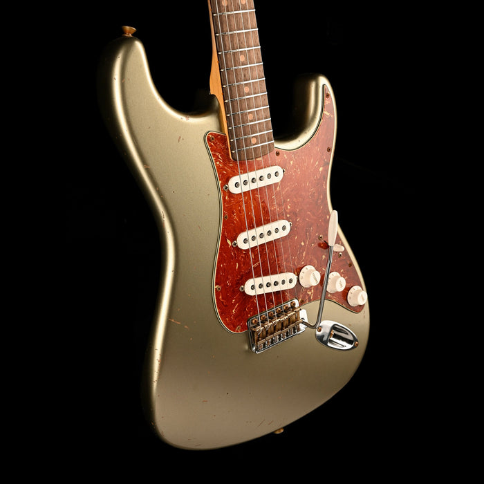 Fender Custom Shop Masterbuilt David Brown 1963 Stratocaster Journeyman Relic Brazilian Rosewood Super Faded Sage Green Metallic