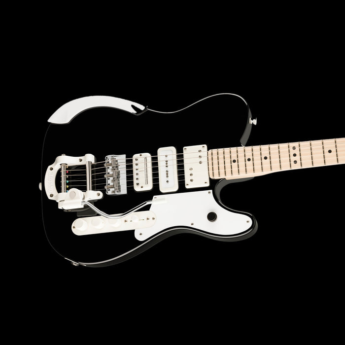 Fender Jack White Triplecaster Maple Fingerboard Black (Chambered) With Case Contour Body