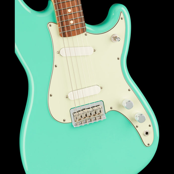 Fender Player Duo Sonic Pau Ferro Fingerboard Seafoam Green Front Body