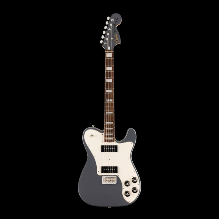 Fender Limited Edition Chris Shiflett Cleaver Telecaster Deluxe Charcoal Frost Metallic With Case Front