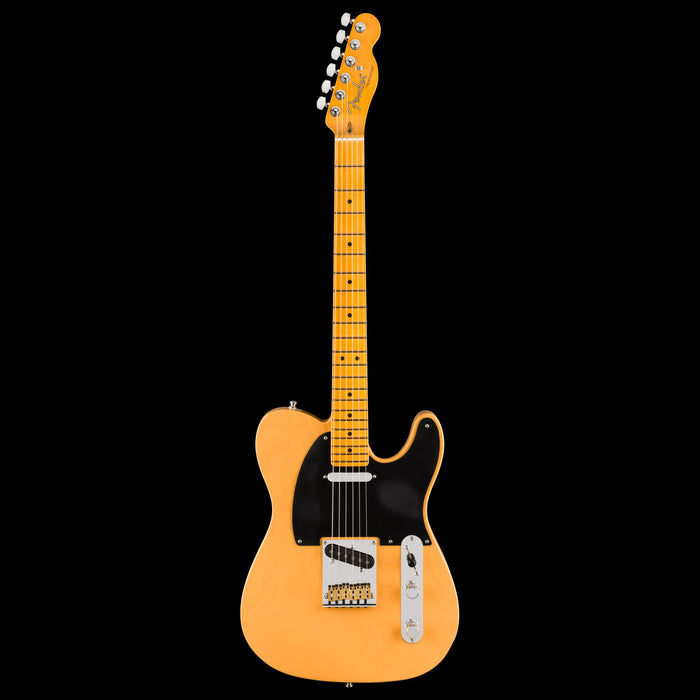 Fender American Ultra Luxe Vintage '50s Telecaster Butterscotch Blonde Electric Guitar Front
