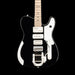 Fender Jack White Triplecaster Maple Fingerboard Black (Chambered) With Case Front Crop