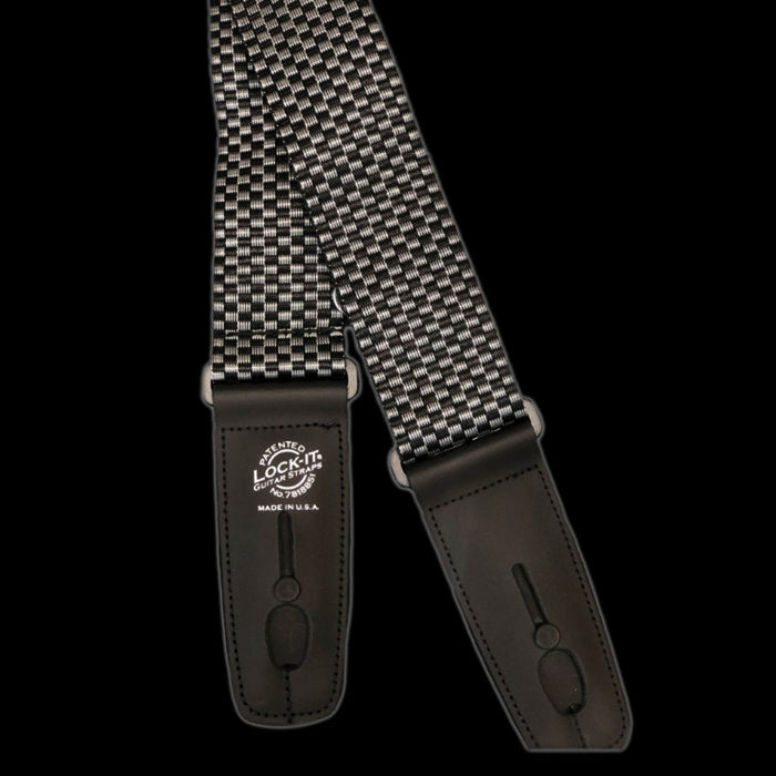 Lock-It Straps Series - Poly Pro Silver And Black Strap - LIS-LIS-009P2-SLCHK