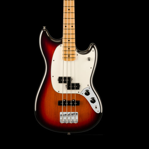 Fender Player II Mustang Bass PJ Maple Fingerboard 3-Color Sunburst Front Crop