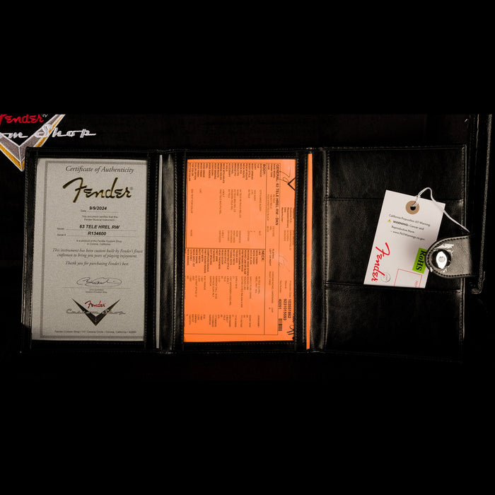 Fender Custom Shop 1963 Telecaster Heavy Relic Dark Night - Truetone Color Set