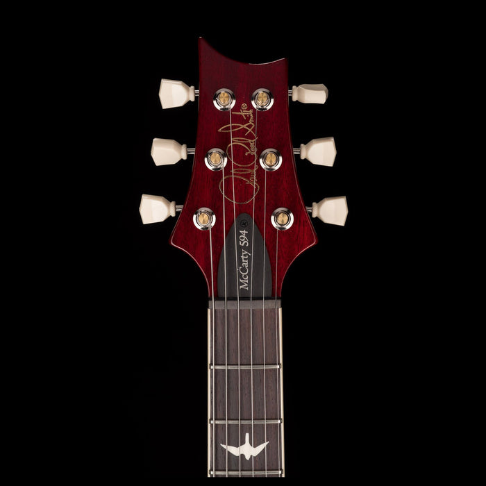 PRS S2 McCarty 594 Dark Cherry Sunburst Electric Guitar Headstock