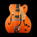 Gretsch G6120T-59 Vintage Select '59 Chet Atkins Hollow Body Lacquer Vintage Orange Stain Closeup Body