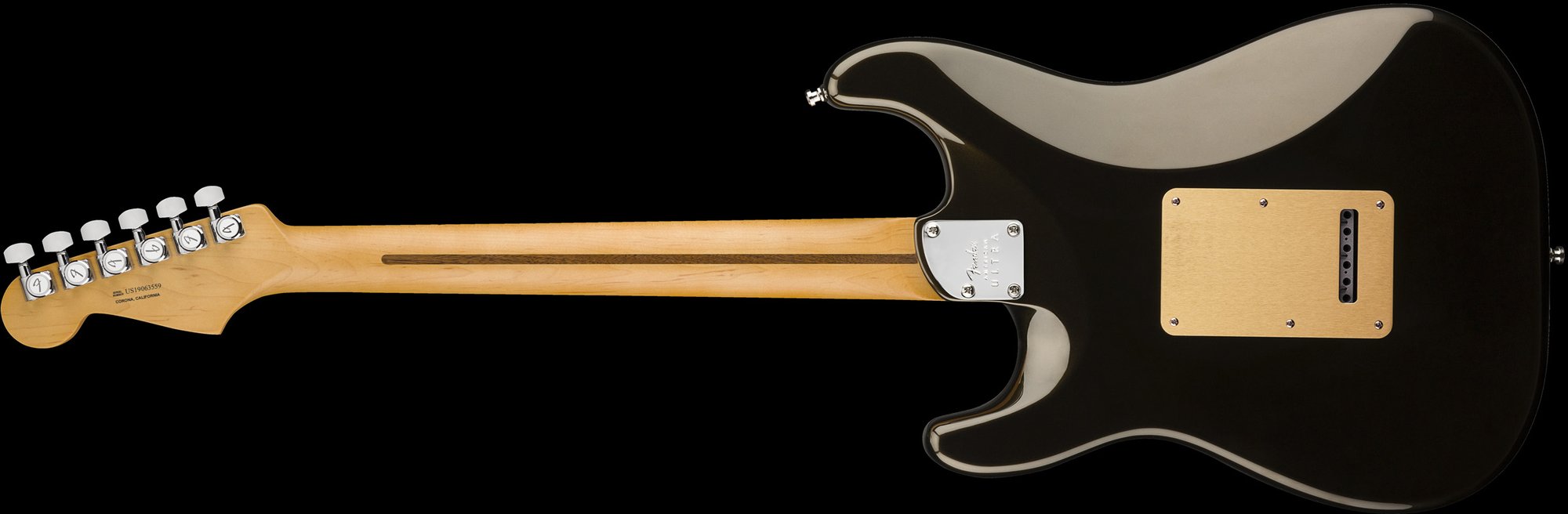 Fender American Ultra Stratocaster HSS Maple Fingerboard Texas Tea Electric Guitar With Case