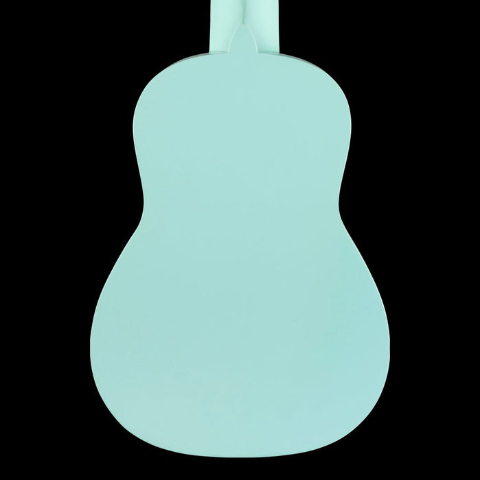 Fender Venice Soprano Uke Walnut Fingerboard Daphne Blue Back Crop