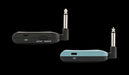 Fender Telepath Wireless System Mystic Ice Blue and Black Side Profile