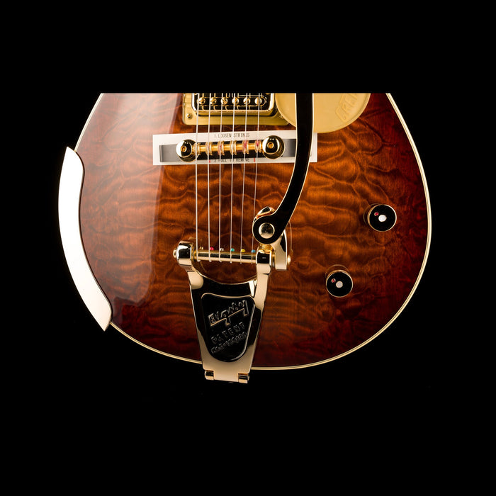 Gretsch Limited Edition G6134TGQM-59 Quilt Classic Penguin with Bigsby Forge Glow