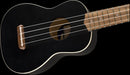 Fender Venice Soprano Ukulele Satin Black Finish Uke Contour Body Right