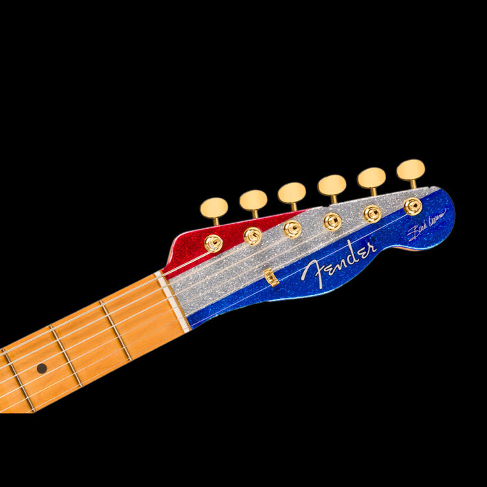 Fender Limited Edition Artist Series Buck Owens Telecaster Red Silver & Blue Sparkle W/ Gig Bag Demo