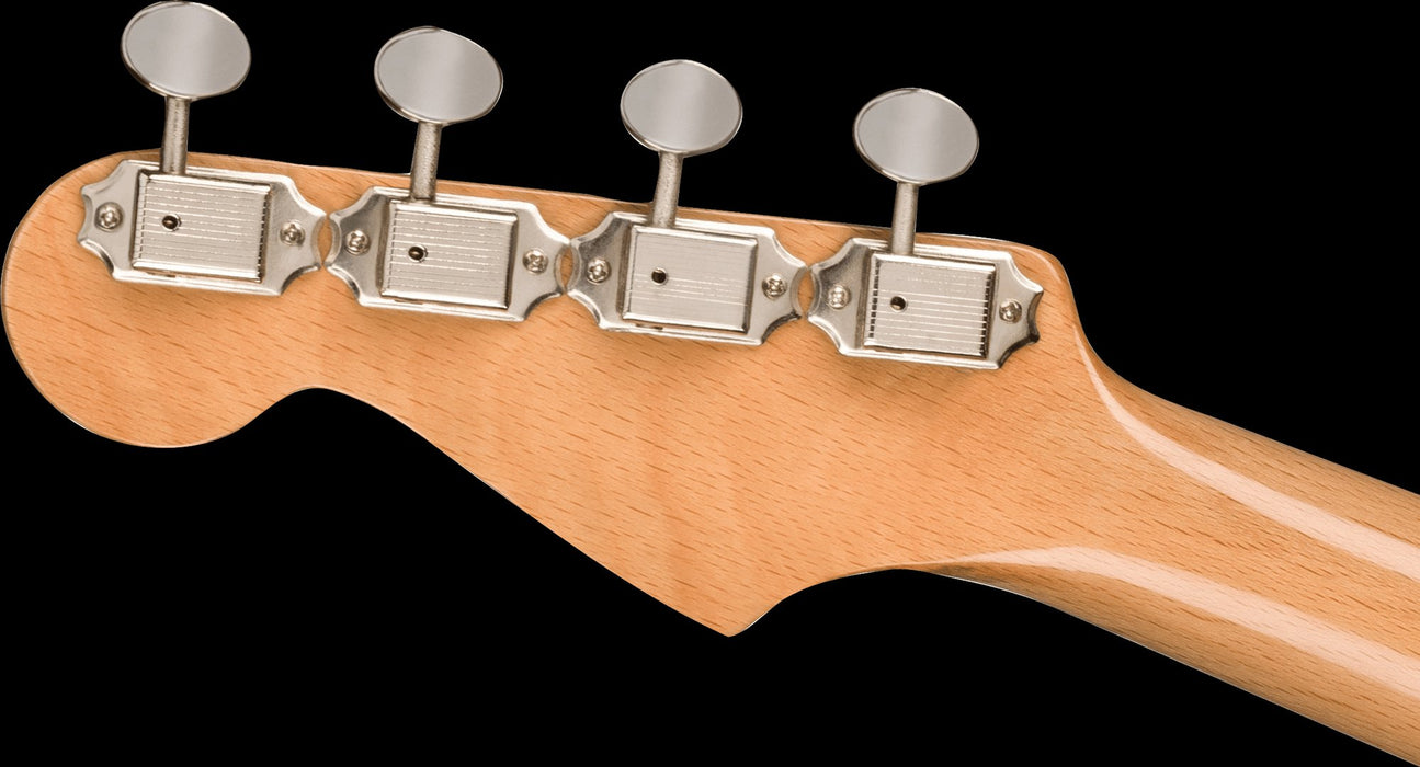 Fender Fullerton Jazzmaster Concert Uke Olympic White Headstock Back