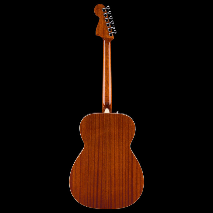 Fender California Standard Monterey E Natural Sapele Acoustic Electric Guitar Back