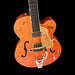 Gretsch G6120T-59 Vintage Select '59 Chet Atkins Hollow Body Lacquer Vintage Orange Stain Angle Down