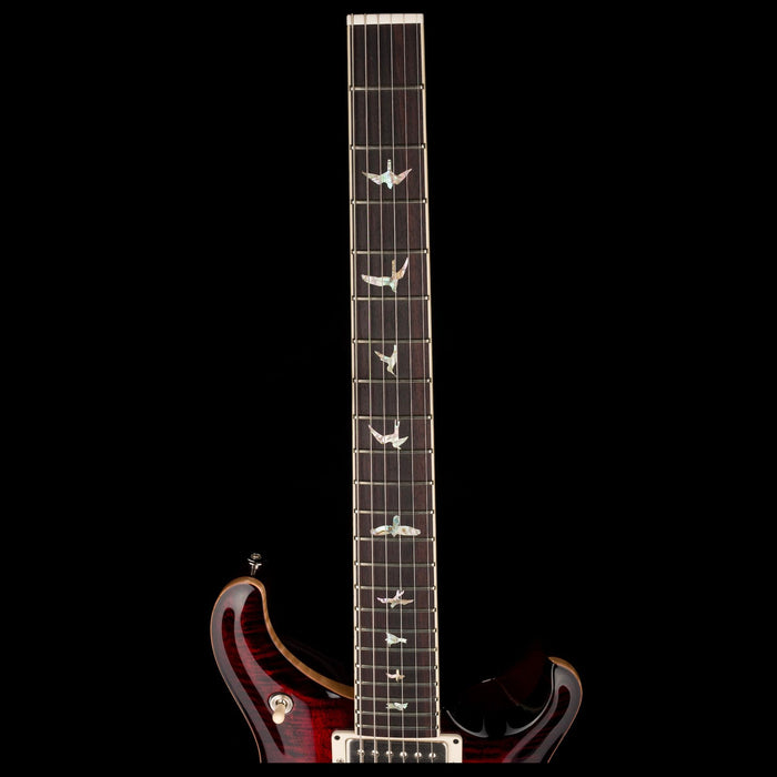 PRS Core McCarty 594 Pattern Vintage Fire Red Burst Closeup Fingerboard