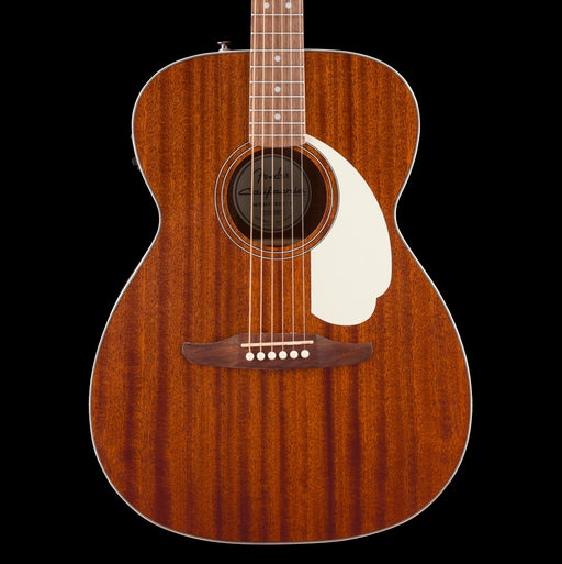 Fender California Standard Monterey E Natural Sapele Acoustic Electric Guitar Front Crop