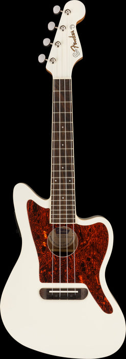 Fender Fullerton Jazzmaster Concert Uke Olympic White Front