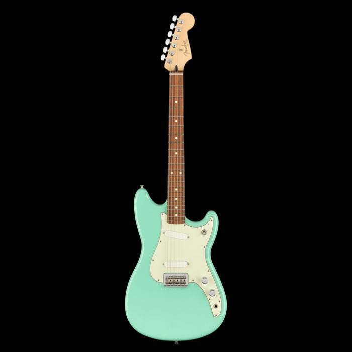 Fender Player Duo Sonic Pau Ferro Fingerboard Seafoam Green Front 