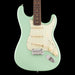 Fender American Ultra Luxe Vintage '60s Stratocaster Surf Green Electric Guitar Front Crop