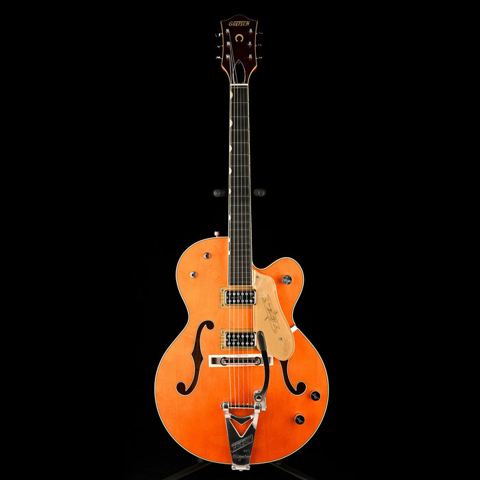 Gretsch G6120T-59 Vintage Select '59 Chet Atkins Hollow Body Lacquer Vintage Orange Stain Front