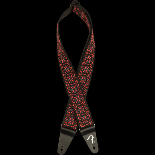 Fender Pasadena Woven Strap Lattice Red 2" Strap