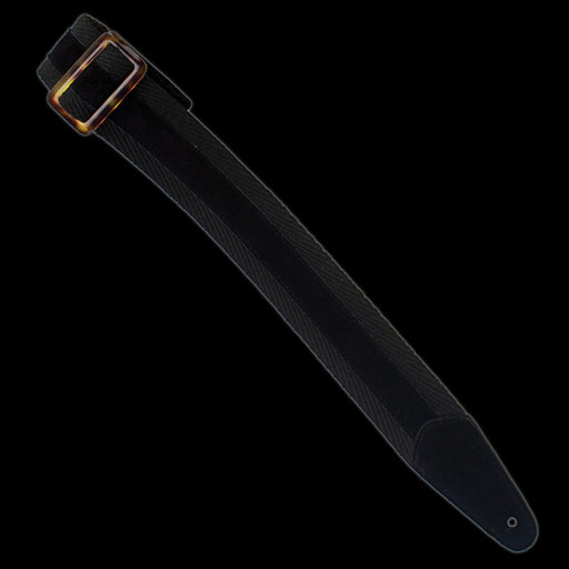 Henry Hiller Black Cotton Suede Strip Strap - HPSS-BLK