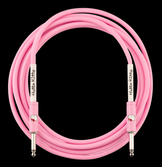 Fender x Hello Kitty 10-ft. Pink Instrument Cable Front