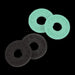 Fender Strap Block 4-Pack Black (2) and Surf Green (2)