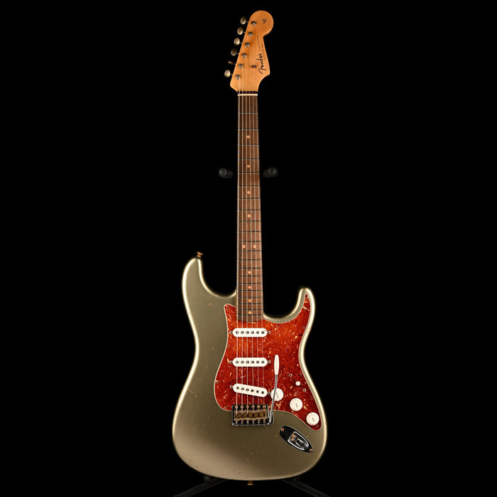 Fender Custom Shop Masterbuilt David Brown 1963 Stratocaster Journeyman Relic Brazilian Rosewood Super Faded Sage Green Metallic