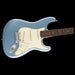 Fender American Ultra Luxe Vintage '60s Stratocaster Ice Blue Metallic Electric Guitar Closeup Body Right