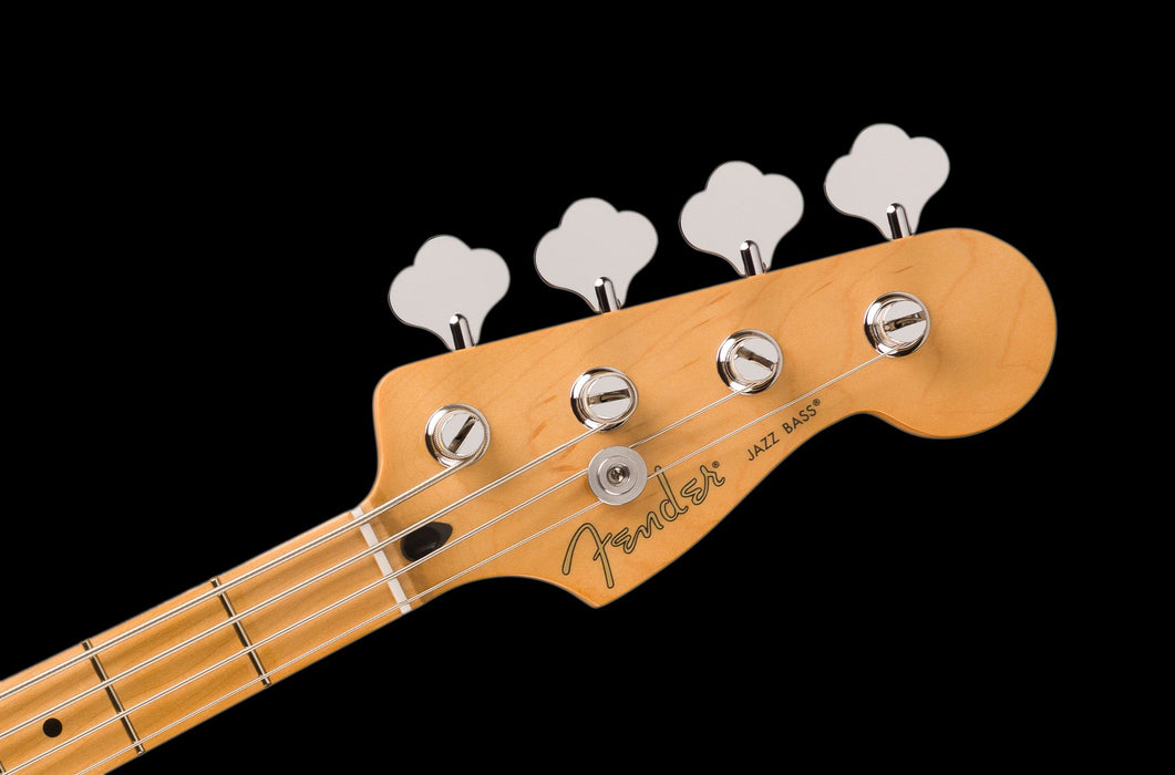 Fender Player II Jazz Bass Maple Fingerboard Polar White Headstock Front