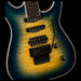 Jackson Pro Plus Series Soloist SLA3Q Amber Blue Burst Closeup Body