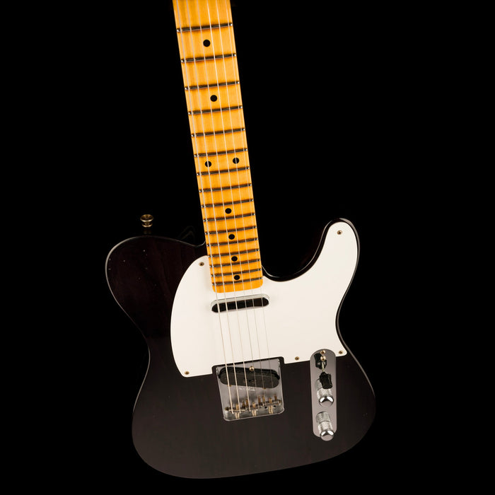 Fender Custom Shop '56 Telecaster Journeyman Relic Black Transparent Electric Guitar