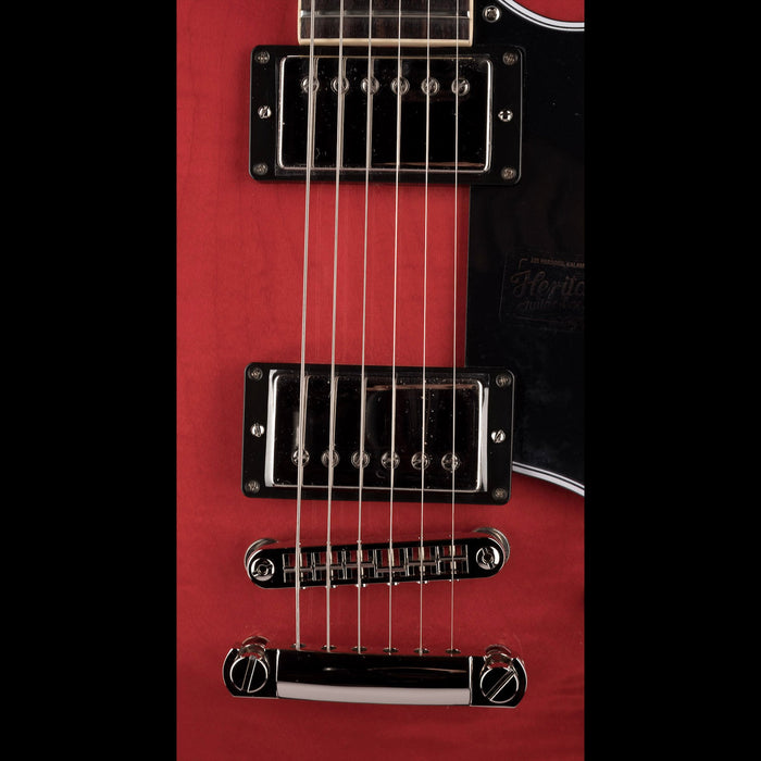 Heritage H-535 Semi-Hollow Trans Cherry Electric Guitar with Case